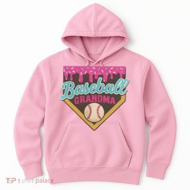 Baseball Grandma Ice Cream Drip Hoodie