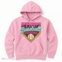 Baseball Grandma Ice Cream Drip Hoodie thumb 0