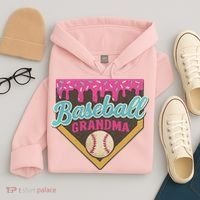 Baseball Grandma Ice Cream Drip Hoodie thumb 4