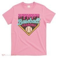 Baseball Grandma Ice Cream Drip T-Shirt thumb 0