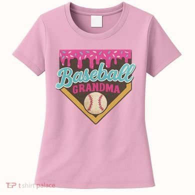 Baseball Grandma Ice Cream Drip Women's T-Shirt