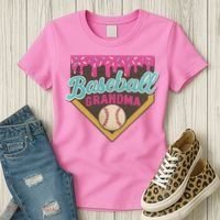 Baseball Grandma Ice Cream Drip Women's T-Shirt thumb 3