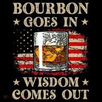 Bourbon Goes In Wisdom Comes Out Funny Drinking Women's Tank Top thumb 5