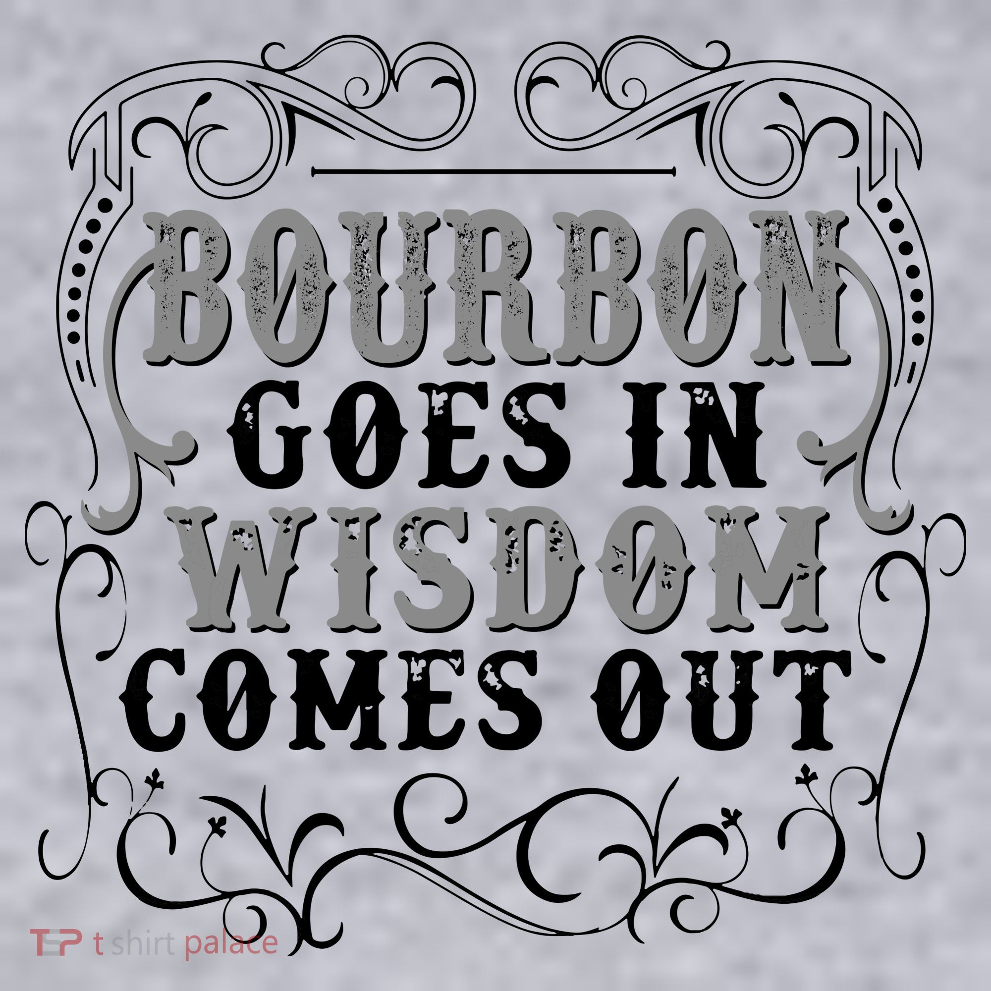 Bourbon Goes In Wisdom Comes Out Women's Racerback Cropped Tank