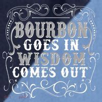 Bourbon Goes In Wisdom Comes Out Raglan Baseball Sleeve Shirt thumb 2