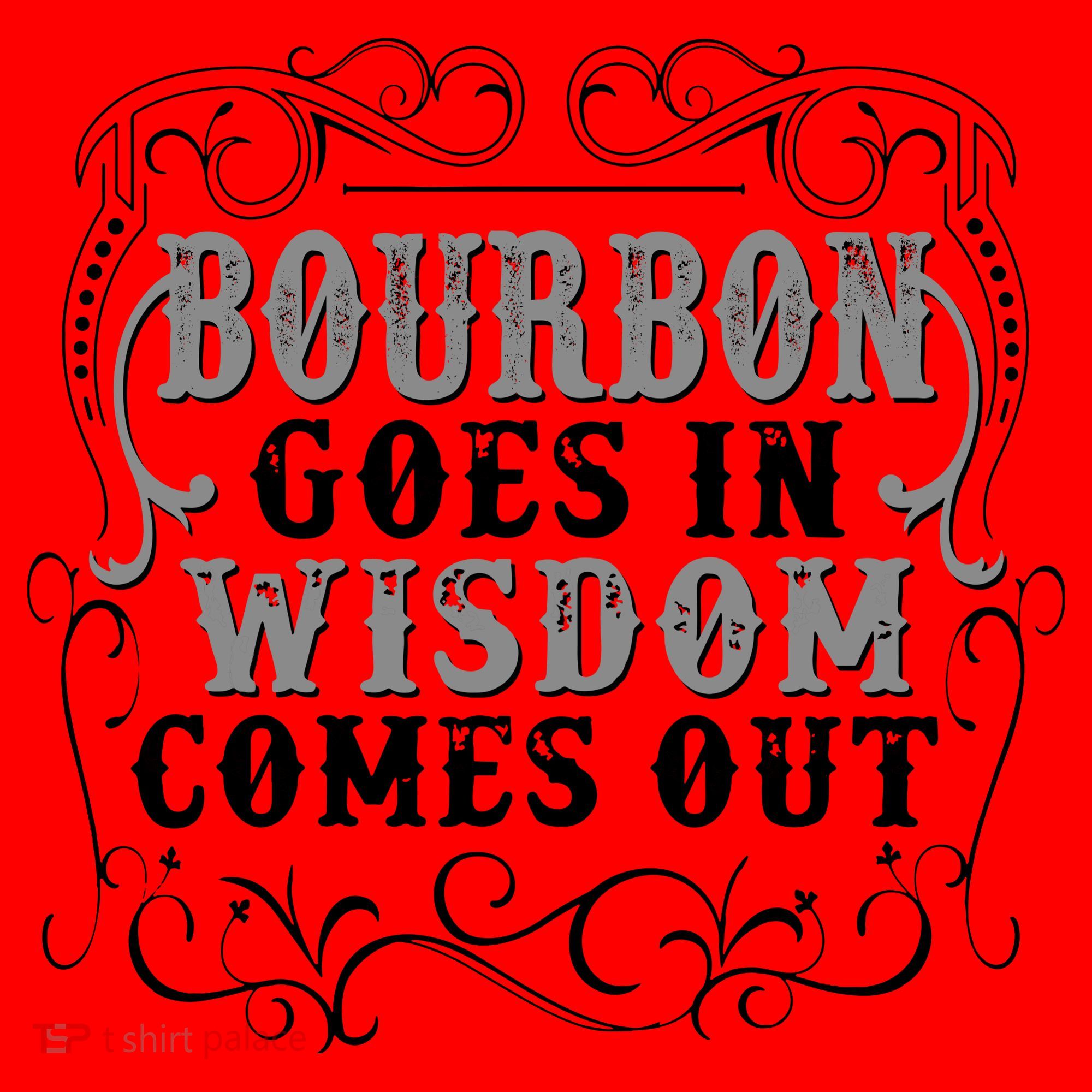 Bourbon Goes In Wisdom Comes Out Santa Hat