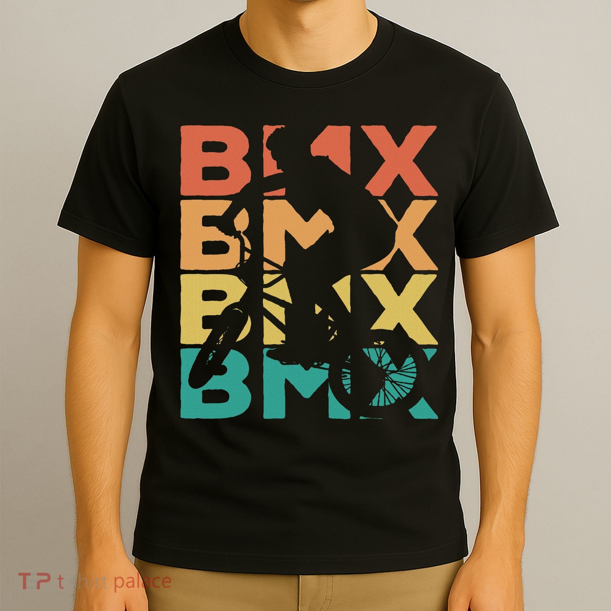 Bmx Gift Ideas Retro Vintage Bmx Adult Black T-Shirt