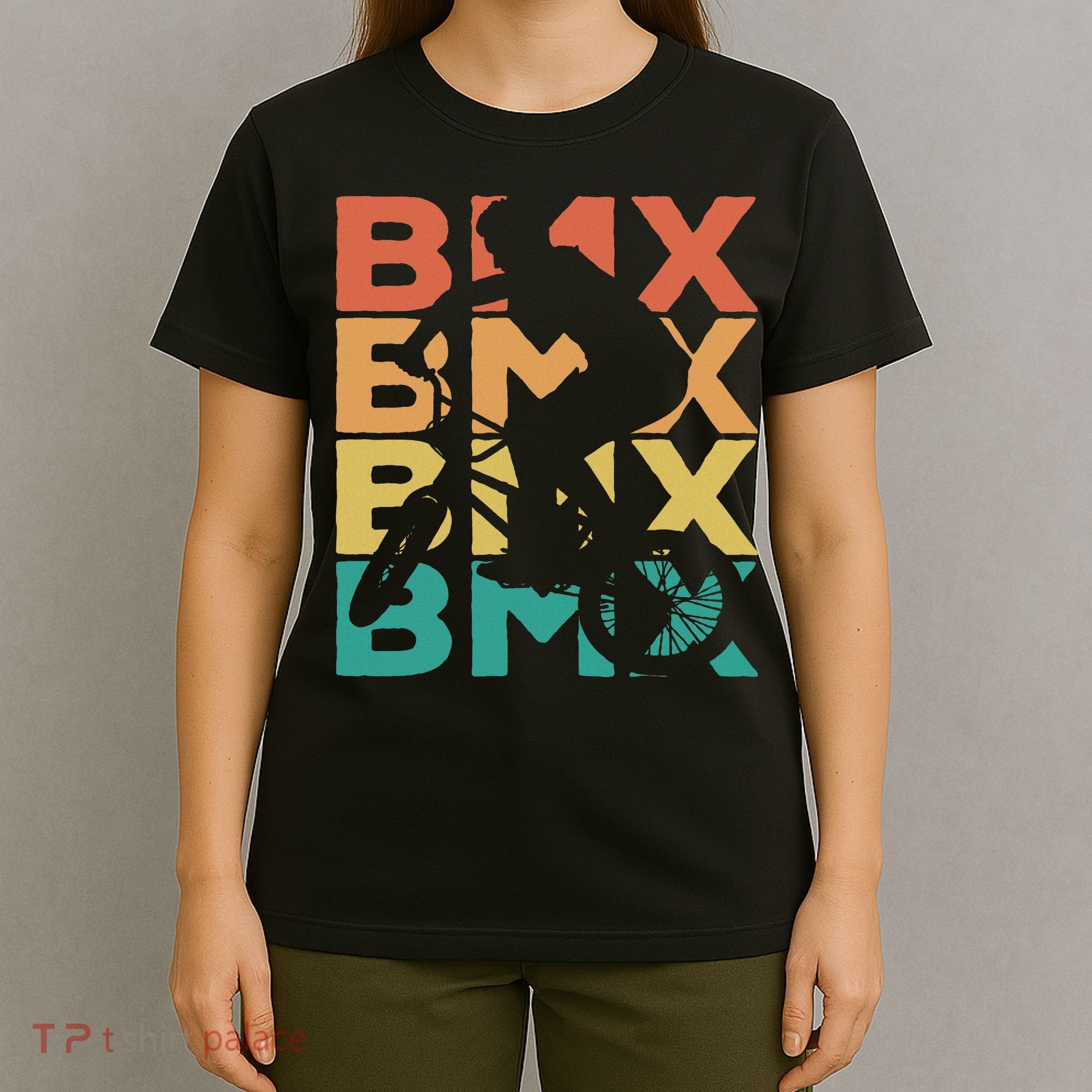 Bmx Gift Ideas Retro Vintage Bmx Adult Black T-Shirt