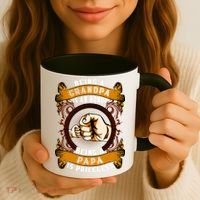Being Grandpa Is An Honor Being Papa Is PRICELESS Father Day Coffee Mug thumb 3