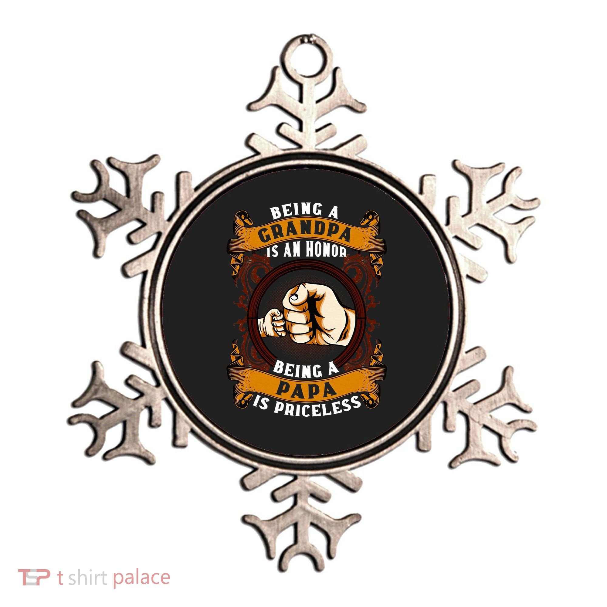 Being Grandpa Is An Honor Being Papa Is PRICELESS Father Day Ornament