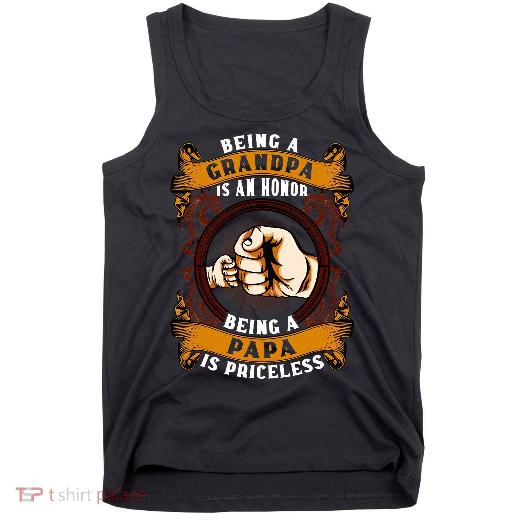 Being Grandpa Is An Honor Being Papa Is PRICELESS Father Day Tank Top
