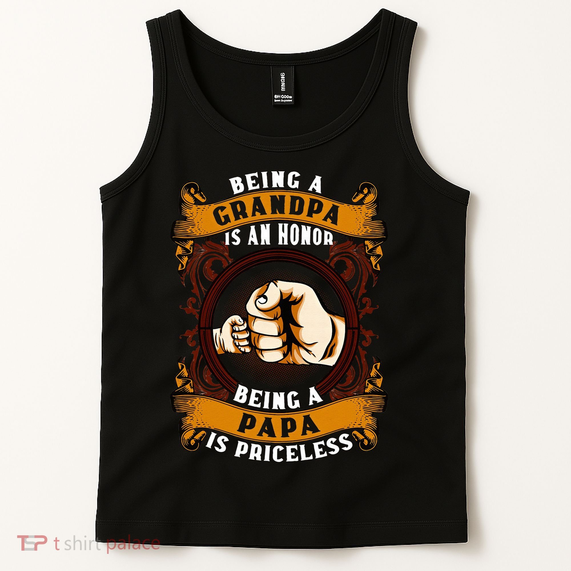 Being Grandpa Is An Honor Being Papa Is PRICELESS Father Day Tank Top