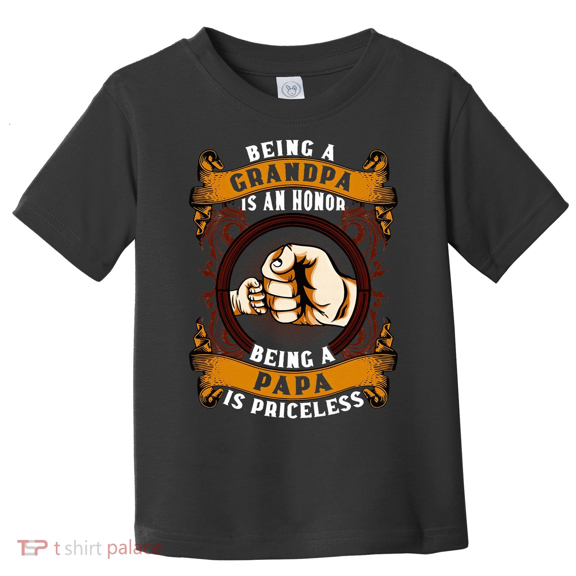 Being Grandpa Is An Honor Being Papa Is PRICELESS Father Day Toddler T-Shirt