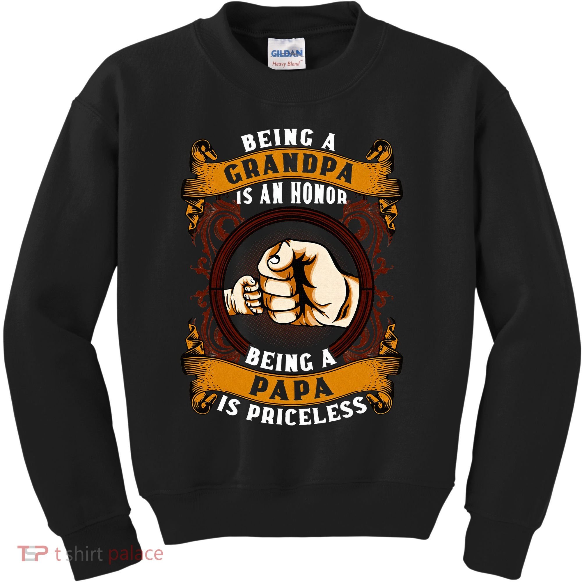 Being Grandpa Is An Honor Being Papa Is PRICELESS Father Day Kids Sweatshirt