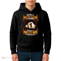 Being Grandpa Is An Honor Being Papa Is PRICELESS Father Day Kids Hoodie thumb 4