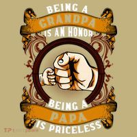 Being Grandpa Is An Honor Being Papa Is PRICELESS Father Day Sweatshirt thumb 2