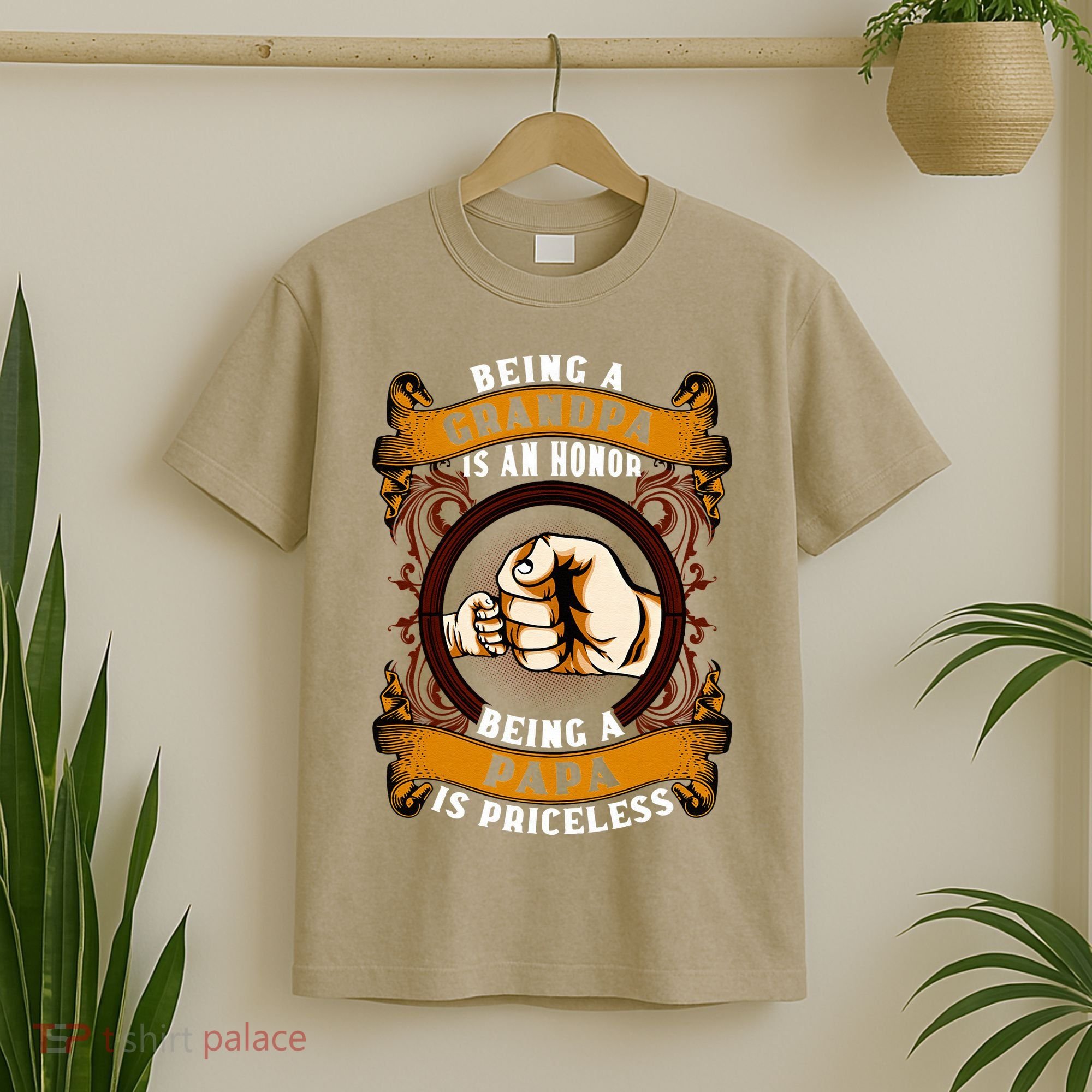 Being Grandpa Is An Honor Being Papa Is PRICELESS Father Day T-Shirt