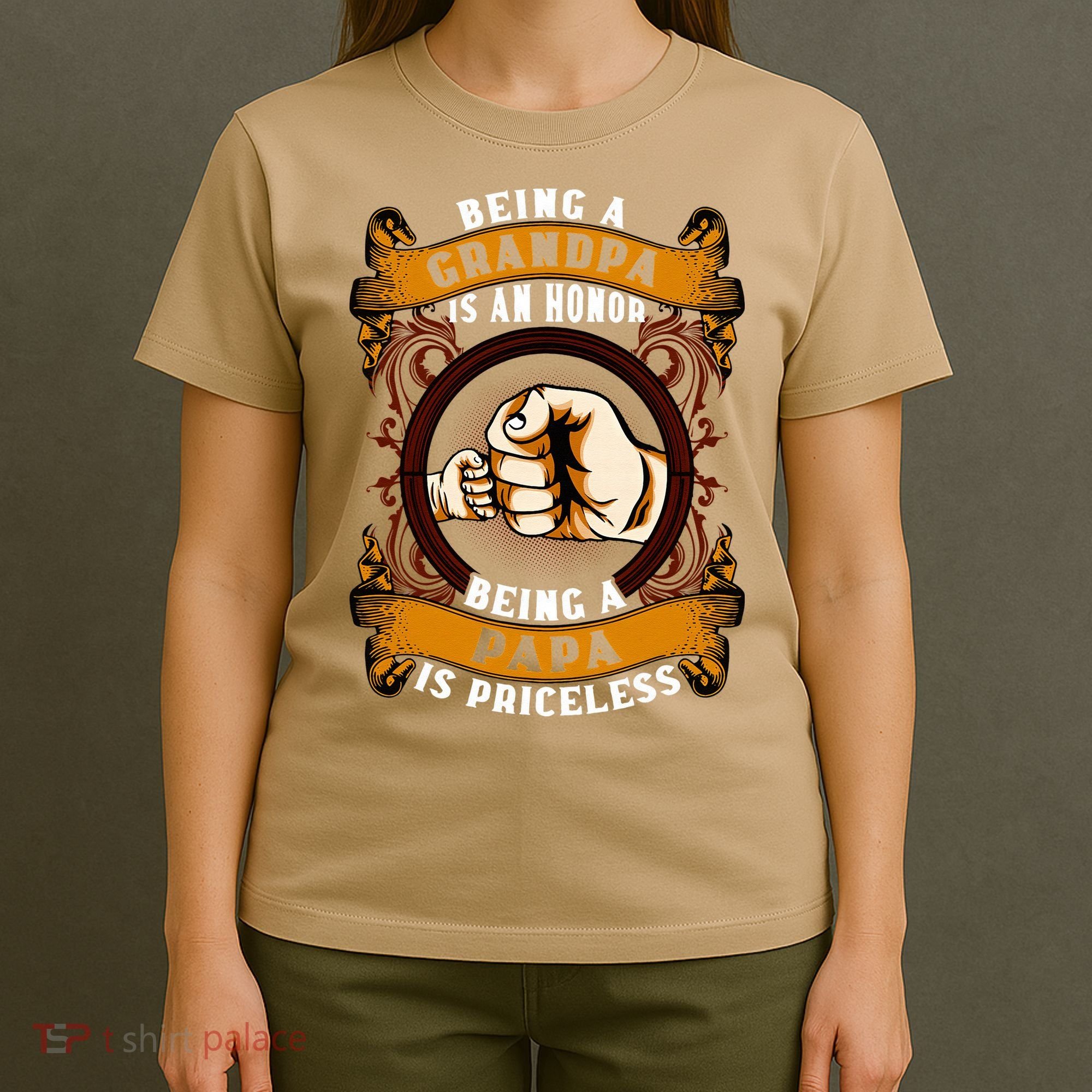 Being Grandpa Is An Honor Being Papa Is PRICELESS Father Day T-Shirt