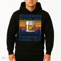 Bourbon Goes In Wisdom Comes Out Bourbon Drinking Lover Gift Hoodie thumb 2