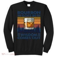Bourbon Goes In Wisdom Comes Out Bourbon Drinking Lover Gift Sweatshirt thumb 0