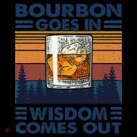Bourbon Goes In Wisdom Comes Out Bourbon Drinking Lover Gift Coffee Mug thumb 5