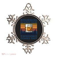 Bourbon Goes In Wisdom Comes Out Bourbon Drinking Lover Gift Ornament thumb 0