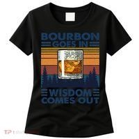 Bourbon Goes In Wisdom Comes Out Bourbon Drinking Lover Gift Women's T-Shirt thumb 0