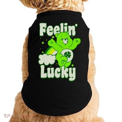 Bears Good Luck Bear Jumping Feelin Lucky Distressed Doggie Tank