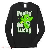 Bears Good Luck Bear Jumping Feelin Lucky Distressed Long Sleeve Shirt thumb 0