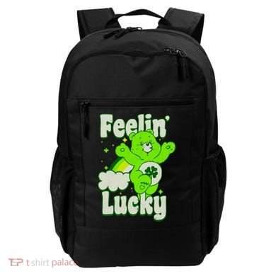 Bears Good Luck Bear Jumping Feelin Lucky Distressed Backpack