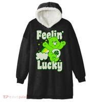 Bears Good Luck Bear Jumping Feelin Lucky Distressed Hooded Wearable Blanket thumb 0