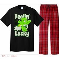 Bears Good Luck Bear Jumping Feelin Lucky Distressed Pajama Set thumb 0