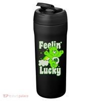 Bears Good Luck Bear Jumping Feelin Lucky Distressed 24oz Duet Stainless Steel Tumbler thumb 3