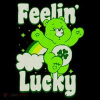 Bears Good Luck Bear Jumping Feelin Lucky Distressed Tall Sweatshirt thumb 2