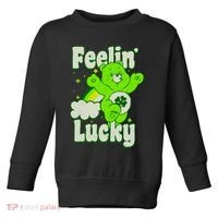 Bears Good Luck Bear Jumping Feelin Lucky Distressed Toddler Sweatshirt thumb 0