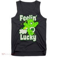 Bears Good Luck Bear Jumping Feelin Lucky Distressed Tank Top thumb 0
