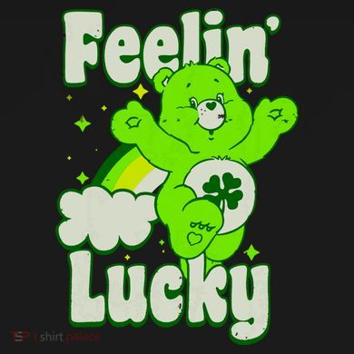 Bears Good Luck Bear Jumping Feelin Lucky Distressed Toddler T-Shirt