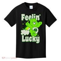 Bears Good Luck Bear Jumping Feelin Lucky Distressed Kids T-Shirt thumb 0