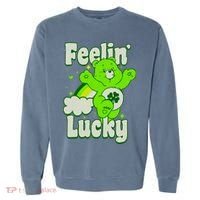 Bears Good Luck Bear Jumping Feelin Lucky Distressed Garment-Dyed Sweatshirt thumb 0