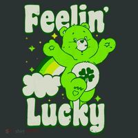 Bears Good Luck Bear Jumping Feelin Lucky Distressed Infant Baby Jersey Bodysuit thumb 2