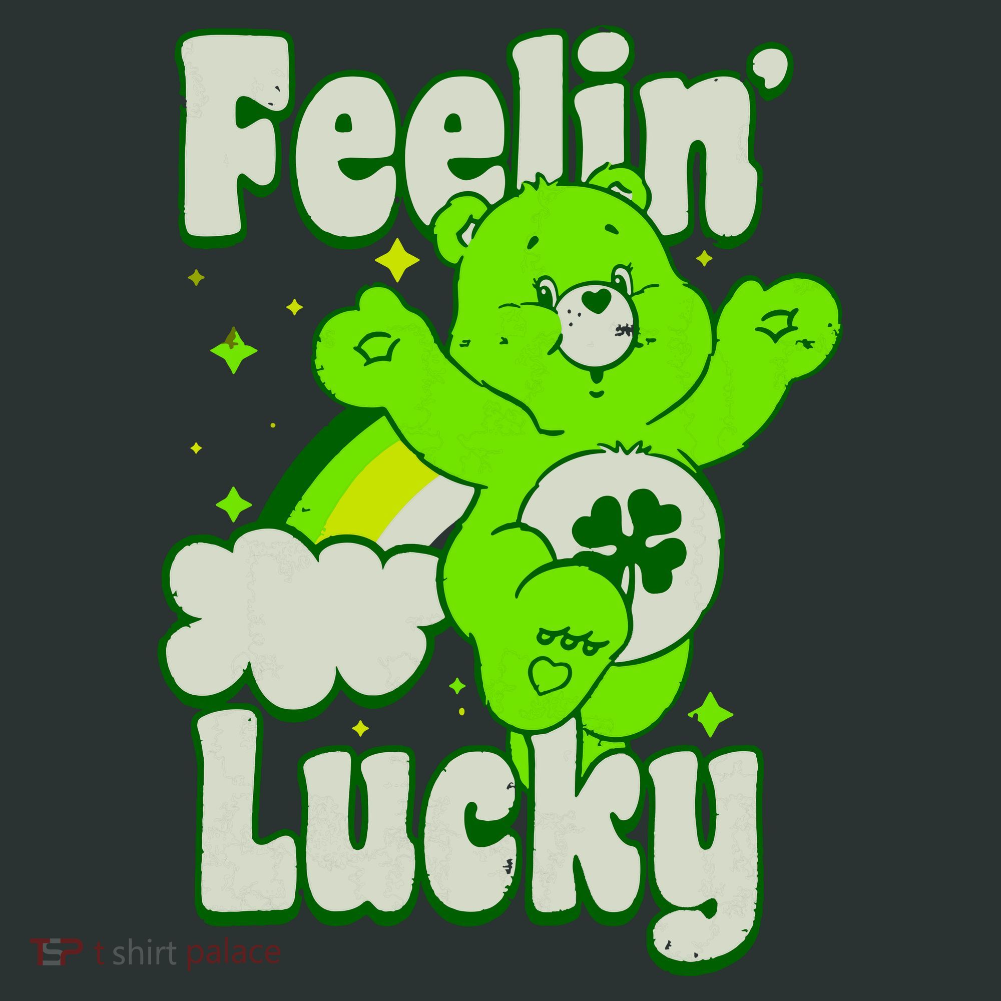 Bears Good Luck Bear Jumping Feelin Lucky Distressed Infant Baby Jersey Bodysuit