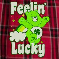 Bears Good Luck Bear Jumping Feelin Lucky Distressed Men's Flannel Plaid Pajama Pants thumb 2