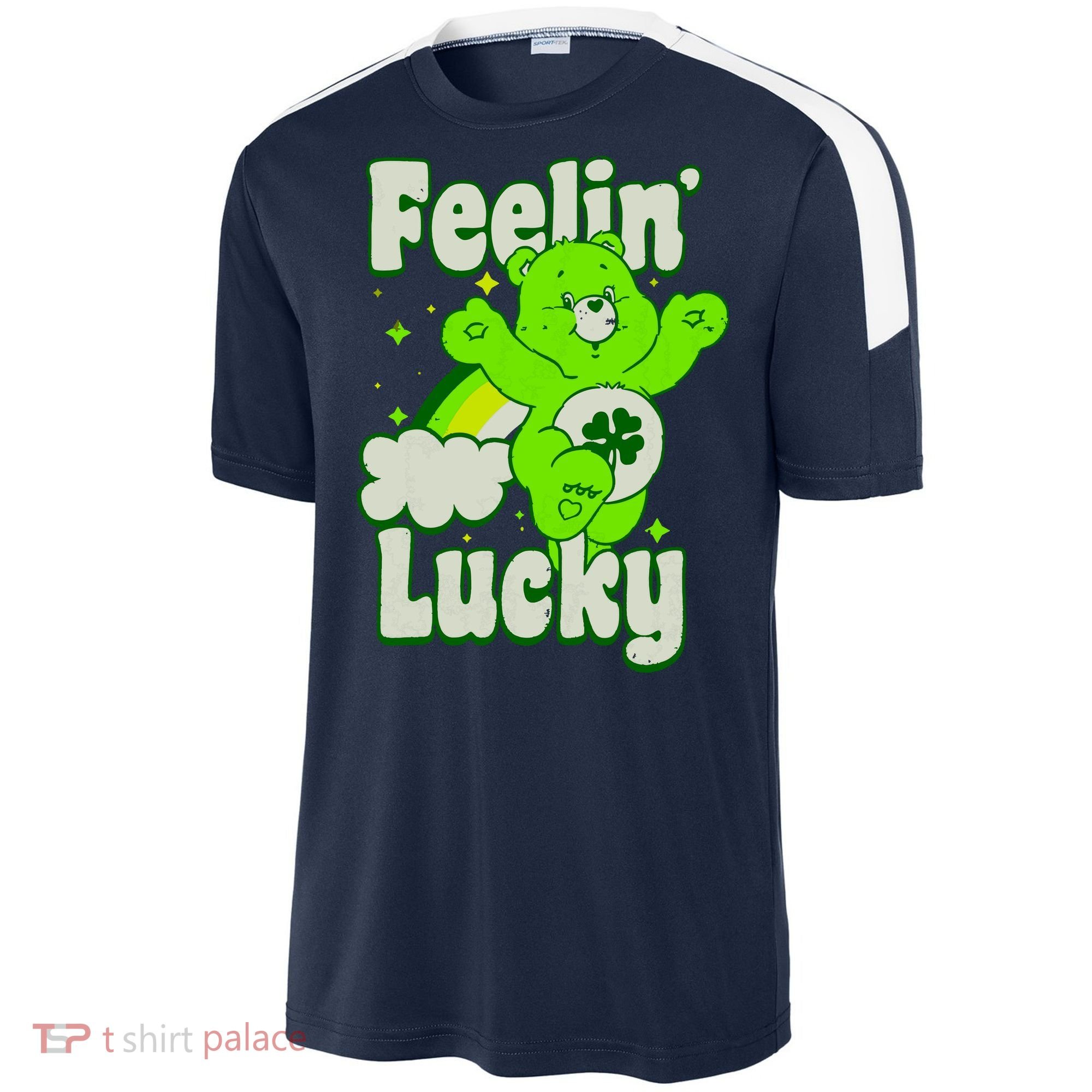 Bears Good Luck Bear Jumping Feelin Lucky Distressed Sport-Tek Competitor United Soccer Jersey
