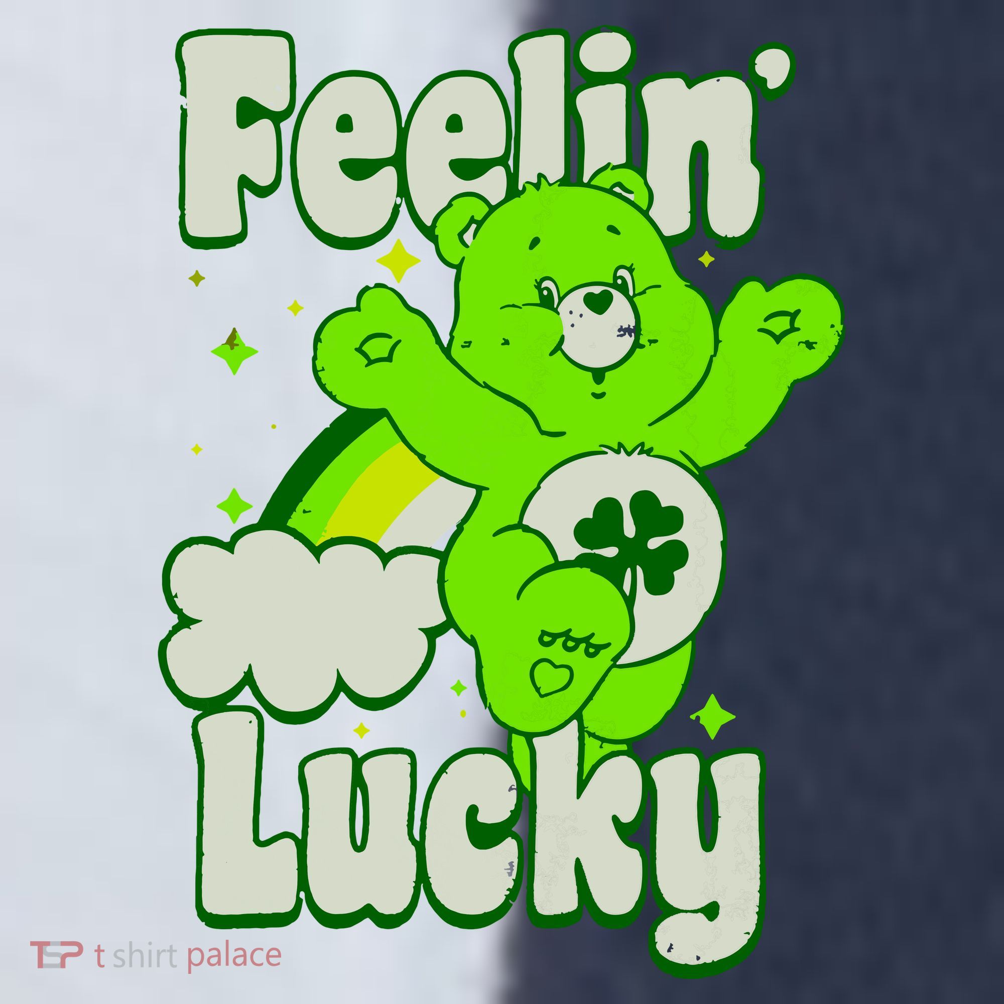 Bears Good Luck Bear Jumping Feelin Lucky Distressed Sport-Tek Competitor United Soccer Jersey