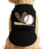 Baseball Granny Leopard Heart Baseball Lover Great Gift Doggie Tank thumb 0