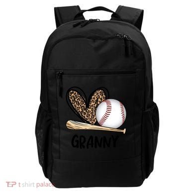 Baseball Granny Leopard Heart Baseball Lover Great Gift Backpack