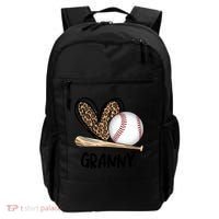 Baseball Granny Leopard Heart Baseball Lover Great Gift Backpack thumb 0