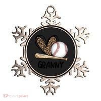 Baseball Granny Leopard Heart Baseball Lover Great Gift Ornament thumb 0