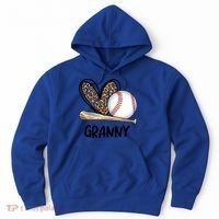 Baseball Granny Leopard Heart Baseball Lover Great Gift Hoodie thumb 0