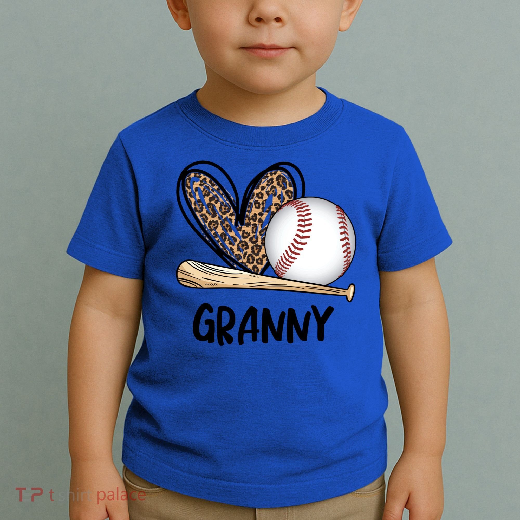 Baseball Granny Leopard Heart Baseball Lover Great Gift Toddler T-Shirt